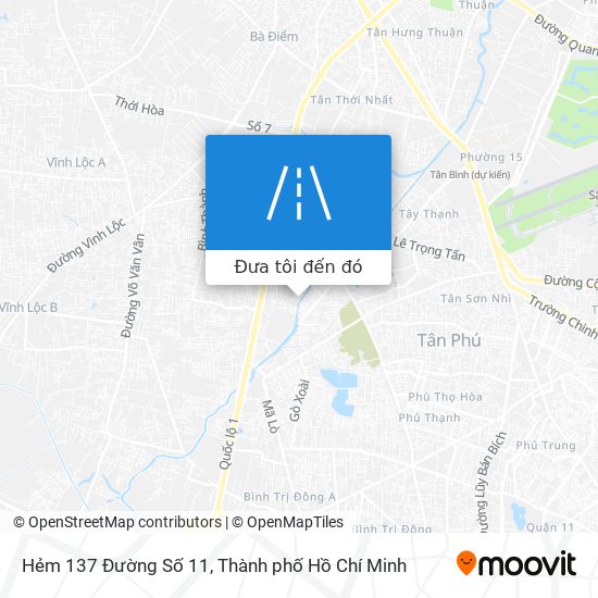 Bản đồ Hẻm 137 Đường Số 11