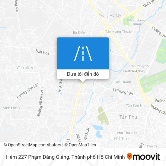 Bản đồ Hẻm 227 Phạm Đăng Giảng