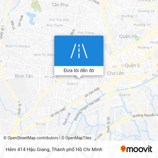 Bản đồ Hẻm 414 Hậu Giang