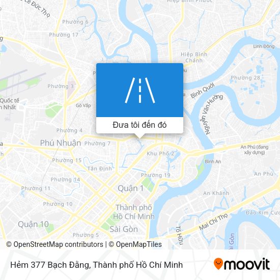 Bản đồ Hẻm 377 Bạch Đằng