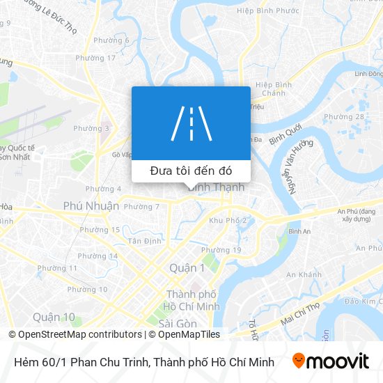 Bản đồ Hẻm 60/1 Phan Chu Trinh