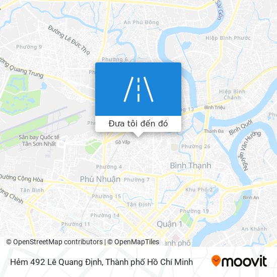 Bản đồ Hẻm 492 Lê Quang Định