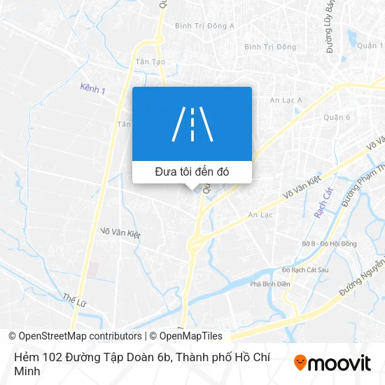 Bản đồ Hẻm 102 Đường Tập Doàn 6b