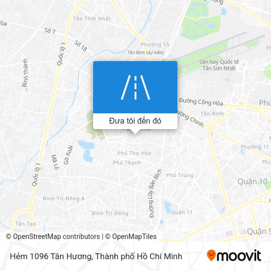 Bản đồ Hẻm 1096 Tân Hương