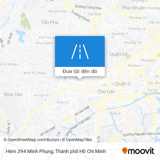 Bản đồ Hẻm 394 Minh Phụng