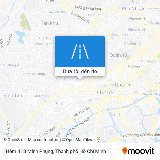 Bản đồ Hẻm 418 Minh Phụng