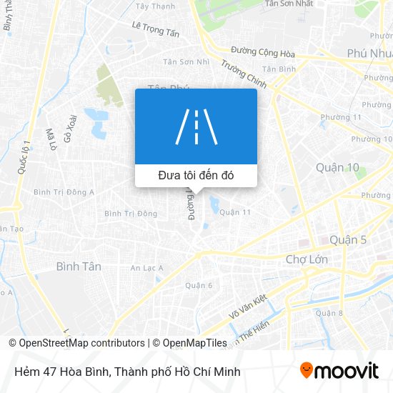 Bản đồ Hẻm 47 Hòa Bình