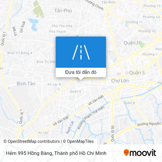 Bản đồ Hẻm 995 Hồng Bàng