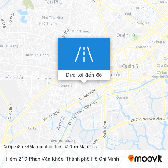 Bản đồ Hẻm 219 Phan Văn Khỏe