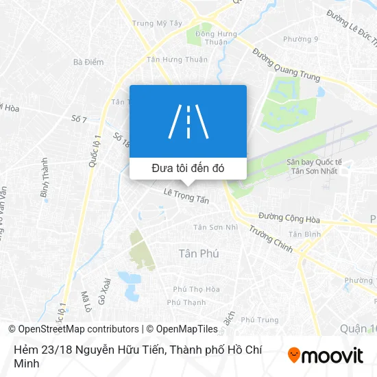 Bản đồ Hẻm 23/18 Nguyễn Hữu Tiến