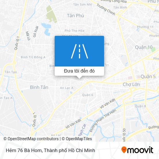 Bản đồ Hẻm 76 Bà Hom