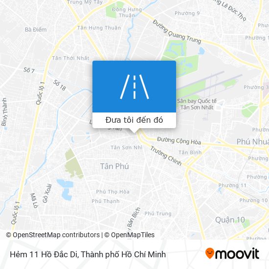 Bản đồ Hẻm 11 Hồ Đắc Di