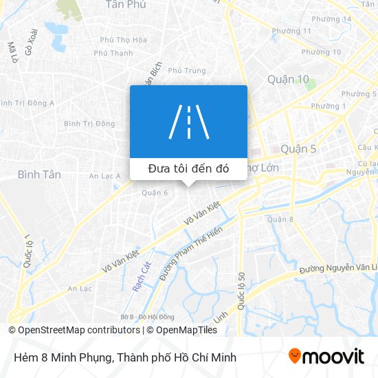 Bản đồ Hẻm 8 Minh Phụng