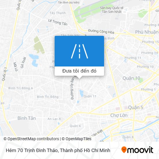 Bản đồ Hẻm 70 Trịnh Đình Thảo