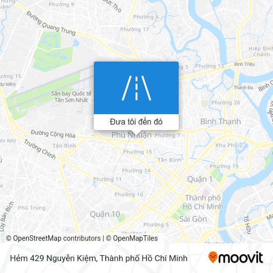 Bản đồ Hẻm 429 Nguyễn Kiệm