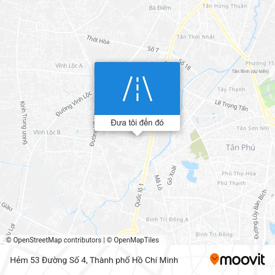 Bản đồ Hẻm 53 Đường Số 4