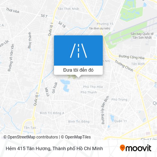 Bản đồ Hẻm 415 Tân Hương