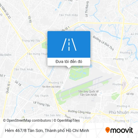 Bản đồ Hẻm 467/8 Tân Sơn