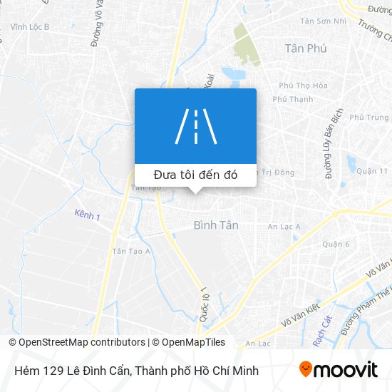 Bản đồ Hẻm 129 Lê Đình Cẩn