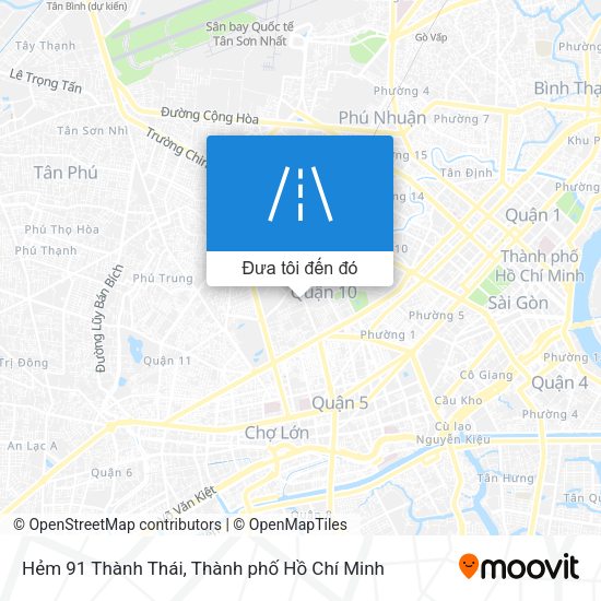 Bản đồ Hẻm 91 Thành Thái