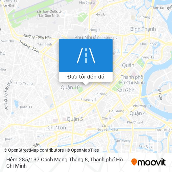 Bản đồ Hẻm 285/137 Cách Mạng Tháng 8