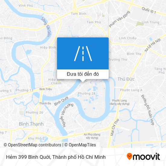 Bản đồ Hẻm 399 Bình Quới