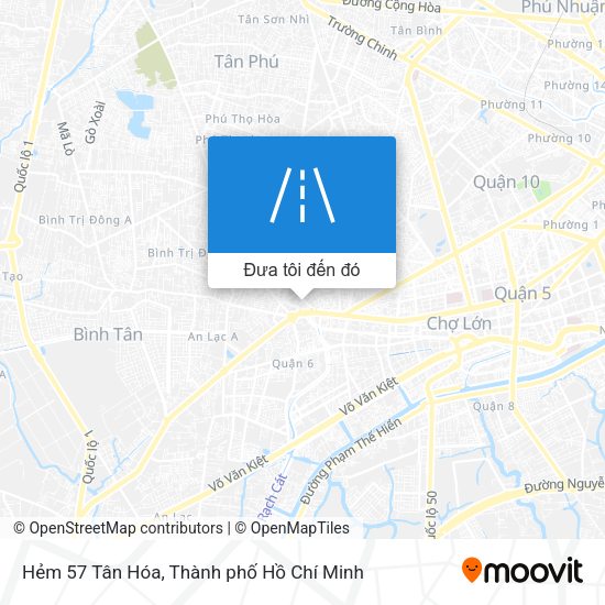 Bản đồ Hẻm 57 Tân Hóa