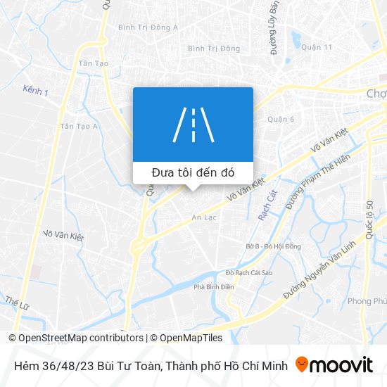 Bản đồ Hẻm 36/48/23 Bùi Tư Toàn