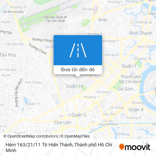 Bản đồ Hẻm 163/21/11 Tô Hiến Thành