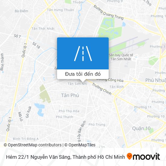 Bản đồ Hẻm 22/1 Nguyễn Văn Săng