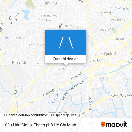 Bản đồ Cầu Hậu Giang
