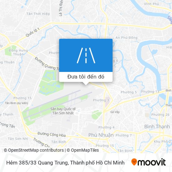 Bản đồ Hẻm 385/33 Quang Trung