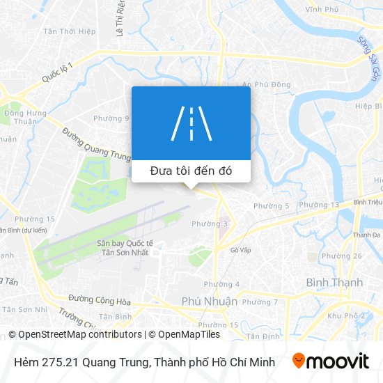 Bản đồ Hẻm 275.21 Quang Trung