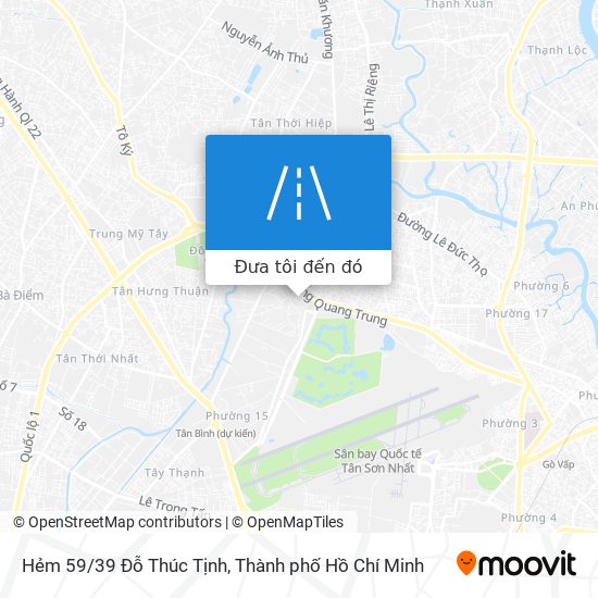 Bản đồ Hẻm 59/39 Đỗ Thúc Tịnh