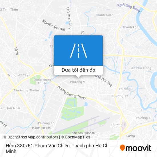 Bản đồ Hẻm 380/61 Phạm Văn Chiêu