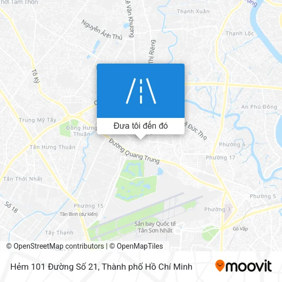 Bản đồ Hẻm 101 Đường Số 21