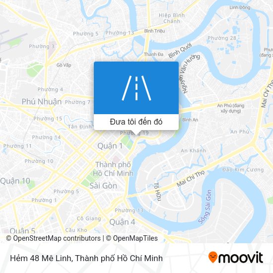 Bản đồ Hẻm 48 Mê Linh