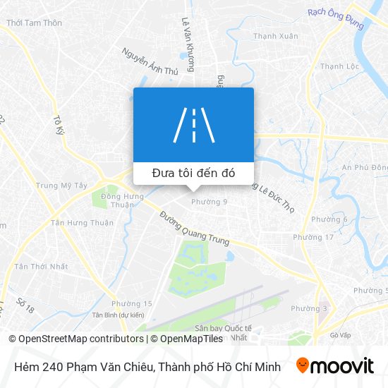 Bản đồ Hẻm 240 Phạm Văn Chiêu