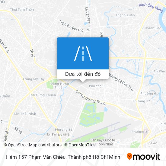 Bản đồ Hẻm 157 Phạm Văn Chiêu