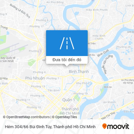 Bản đồ Hẻm 304/66 Bùi Đình Túy