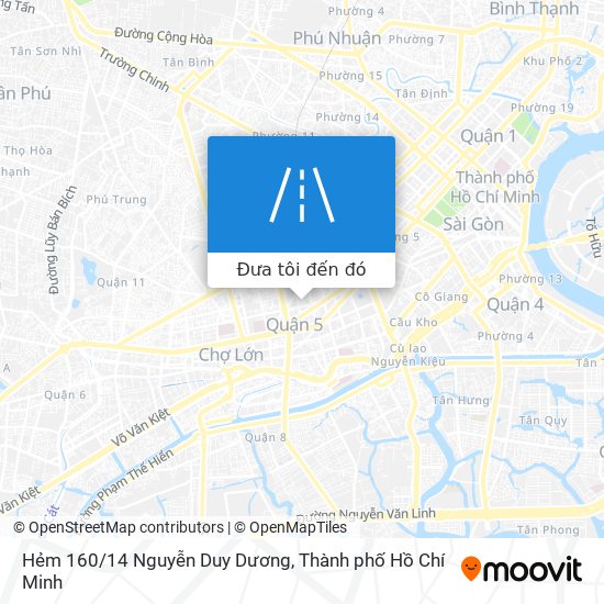Bản đồ Hẻm 160/14 Nguyễn Duy Dương
