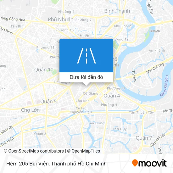 Bản đồ Hẻm 205 Bùi Viện