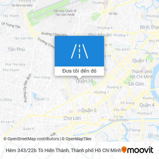 Bản đồ Hẻm 343/22b Tô Hiến Thành