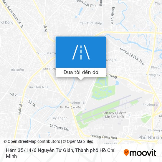 Bản đồ Hẻm 35/14/6 Nguyễn Tư Giản