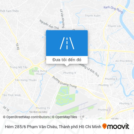 Bản đồ Hẻm 285/6 Phạm Văn Chiêu