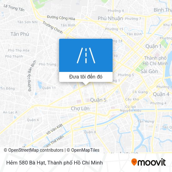 Bản đồ Hẻm 580 Bà Hạt