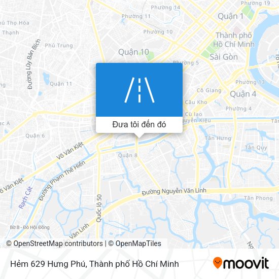 Bản đồ Hẻm 629 Hưng Phú