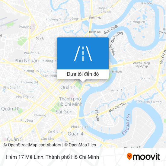 Bản đồ Hẻm 17 Mê Linh