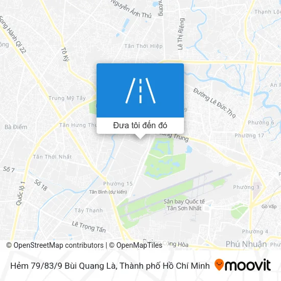 Bản đồ Hẻm 79/83/9 Bùi Quang Là