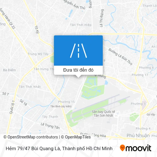 Bản đồ Hẻm 79/47 Bùi Quang Là